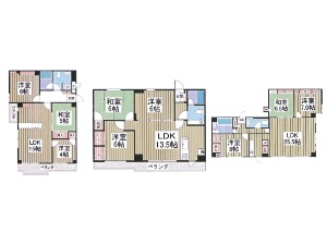 一棟売りマンション 船橋市東町 間取図