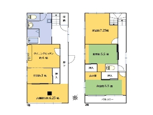 店舗付住宅 船橋市松が丘3丁目 間取図