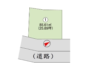 土地 船橋市夏見3丁目 区画図