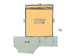 土地 船橋市西習志野1丁目 区画図