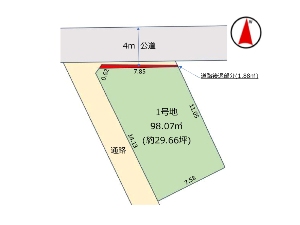 土地 船橋市西習志野3丁目 区画図