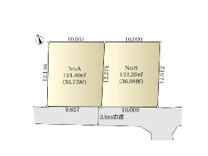 土地 船橋市新高根4丁目 区画図