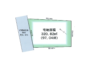 土地 船橋市高根台7丁目 区画図