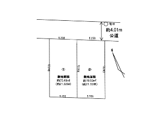 土地 船橋市北本町2丁目 区画図