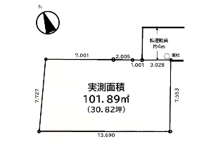 土地 船橋市海神5丁目 区画図