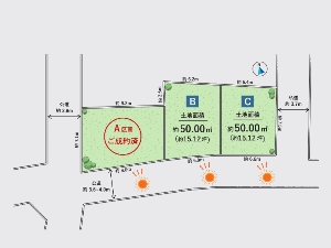 土地 船橋市湊町1丁目 区画図