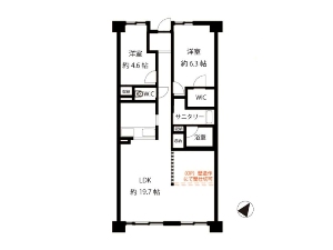 習志野台西ガーデンハウス 船橋市習志野台1丁目 間取図