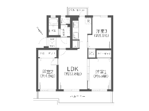 夏見台住宅25号棟 船橋市夏見台1丁目 間取図