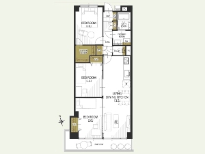 宮本パールマンション 船橋市宮本4丁目 間取図