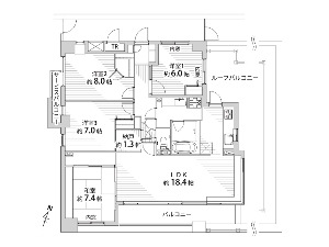 ソフィア習志野台ハーブコート 船橋市習志野台4丁目 間取図