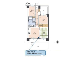 朝日パリオ津田沼 船橋市前原東5丁目 間取図