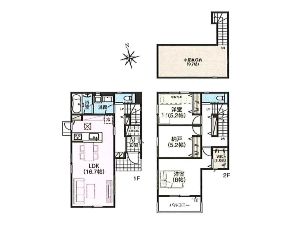 新築一戸建て 船橋市夏見台2丁目 間取図