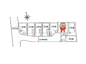 新築一戸建て 船橋市夏見台2丁目 配置図