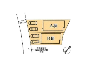 新築一戸建て 船橋市宮本7丁目 配置図