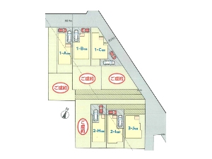 新築一戸建て 船橋市西習志野2丁目 配置図