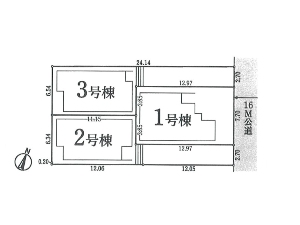 新築一戸建て 船橋市習志野台5丁目 配置図