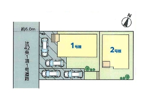 新築一戸建て 船橋市習志野台5丁目 配置図