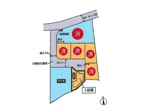 新築一戸建て 船橋市夏見5丁目 配置図