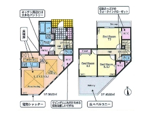 新築一戸建て 船橋市夏見5丁目 間取図