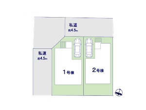 新築一戸建て 船橋市西習志野3丁目 配置図