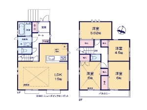 新築一戸建て 船橋市西習志野3丁目 間取図