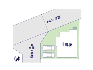 新築一戸建て 船橋市西習志野1丁目 配置図