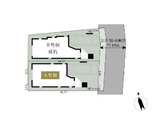 新築一戸建て 船橋市海神1丁目 配置図