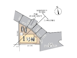 新築一戸建て 船橋市飯山満町2丁目 配置図