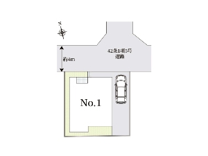 新築一戸建て 船橋市新高根4丁目 配置図