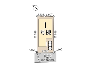 新築一戸建て 船橋市新高根4丁目 配置図