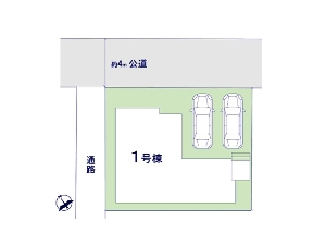 新築一戸建て 船橋市高根台6丁目 配置図