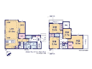 新築一戸建て 船橋市高根台6丁目 間取図