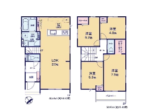 新築一戸建て 船橋市高根台6丁目 間取図