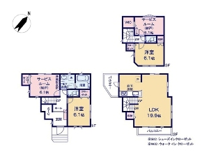 新築一戸建て 船橋市北本町2丁目 間取図