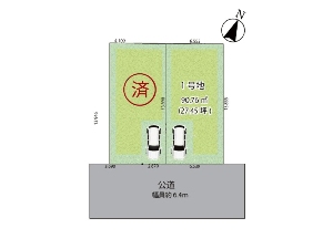 新築一戸建て 船橋市海神3丁目 配置図