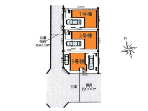 新築一戸建て 船橋市日の出1丁目 配置図