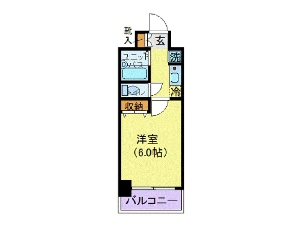 アミティエ船橋駅前 船橋 賃貸マンション 間取図