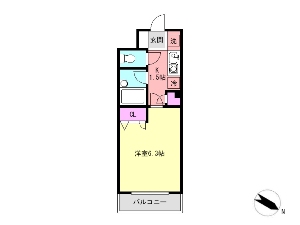 ジュネスアイカワ 船橋 賃貸マンション 間取図