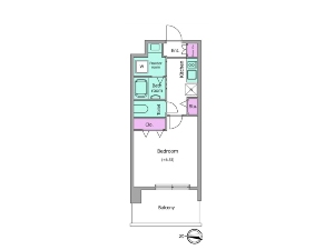 レジディアⅠ 船橋 賃貸マンション 間取図