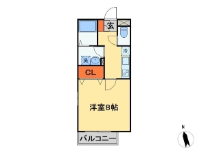 ブラウニーハイツ 船橋 賃貸アパート 間取図