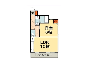 モンブルー 船橋 賃貸マンション 間取図