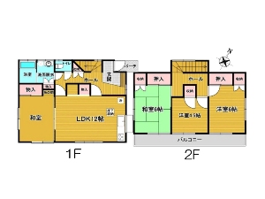 中古一戸建て 船橋市薬円台4丁目 間取図