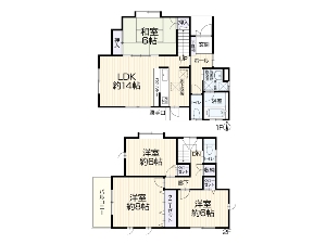 中古一戸建て 船橋市三山1丁目 間取図