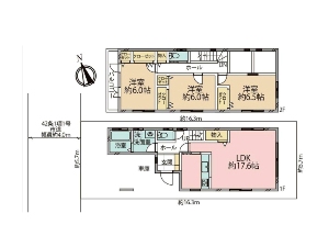 中古一戸建て 船橋市日の出2丁目 間取図