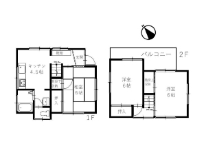 中古一戸建て 船橋市芝山5丁目 間取図