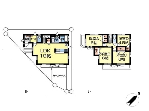 中古一戸建て 船橋市西習志野1丁目 間取図