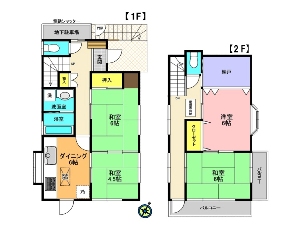 中古一戸建て 船橋市松が丘1丁目 間取図