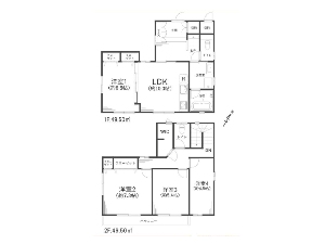 中古一戸建て 船橋市松が丘2丁目 間取図