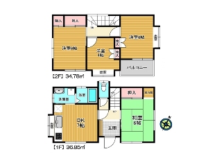 船橋市新高根6丁目 間取図